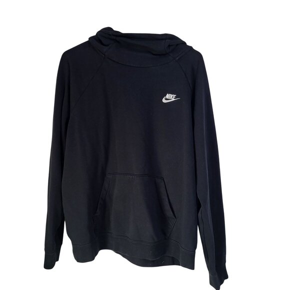 NIKE Women's LG ESSENTIAL FUNNEL-NECK FLEECE PULLOVER HOODIE Athleisure - Picture 2 of 11